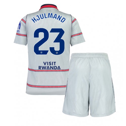 Atletico Madrid Morten Hjulmand #23 Kolmas Peliasu Lasten 2026-27 Lyhythihainen (+ Lyhyet housut)